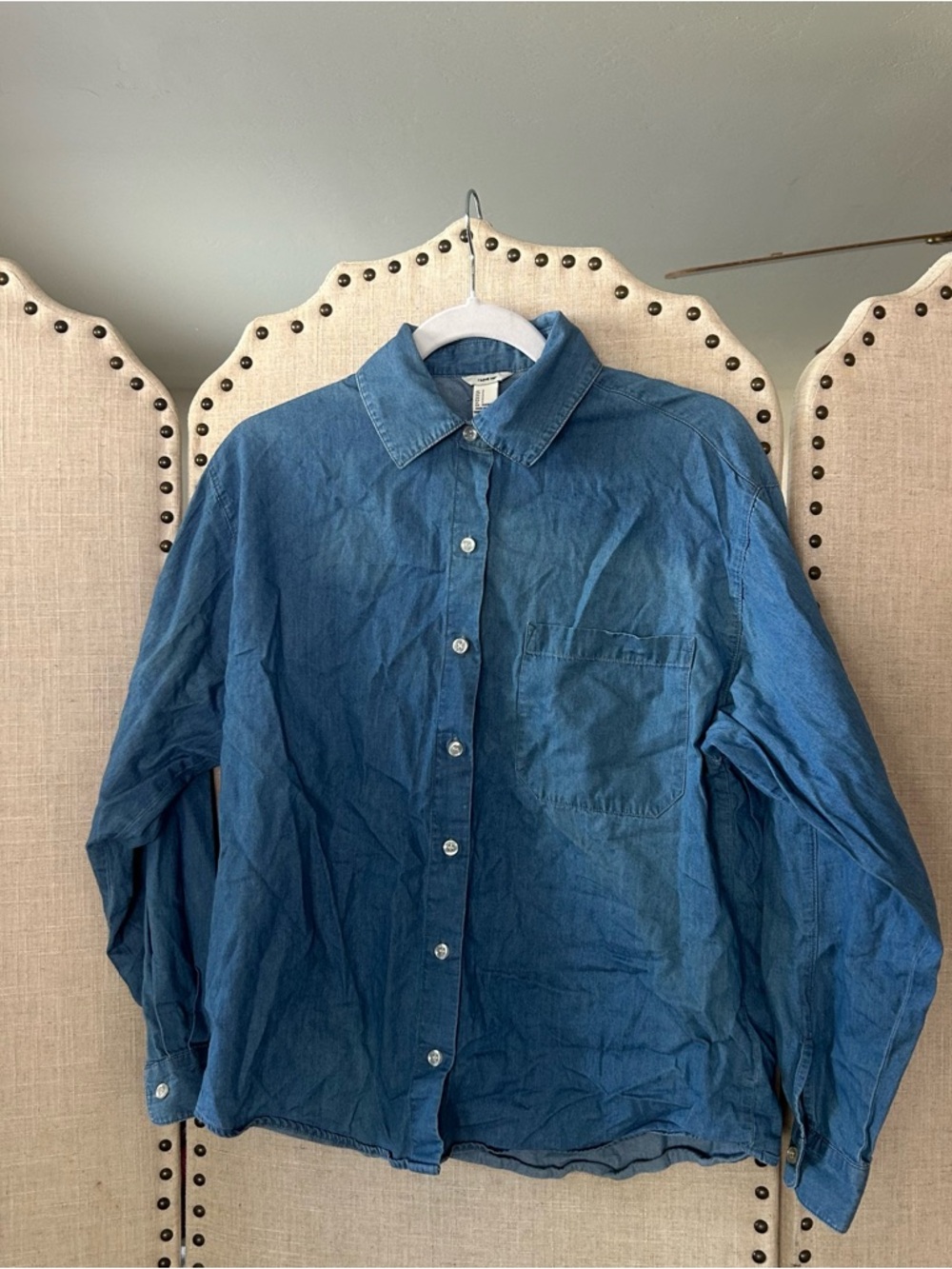 Blue Chambray Button Up Shirt